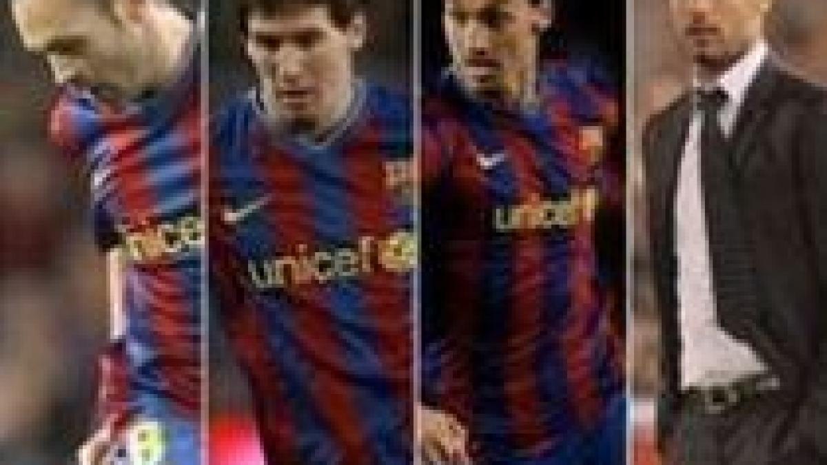 Jucătorii Barcelonei domină "Echipa anului 2009" în ancheta UEFA