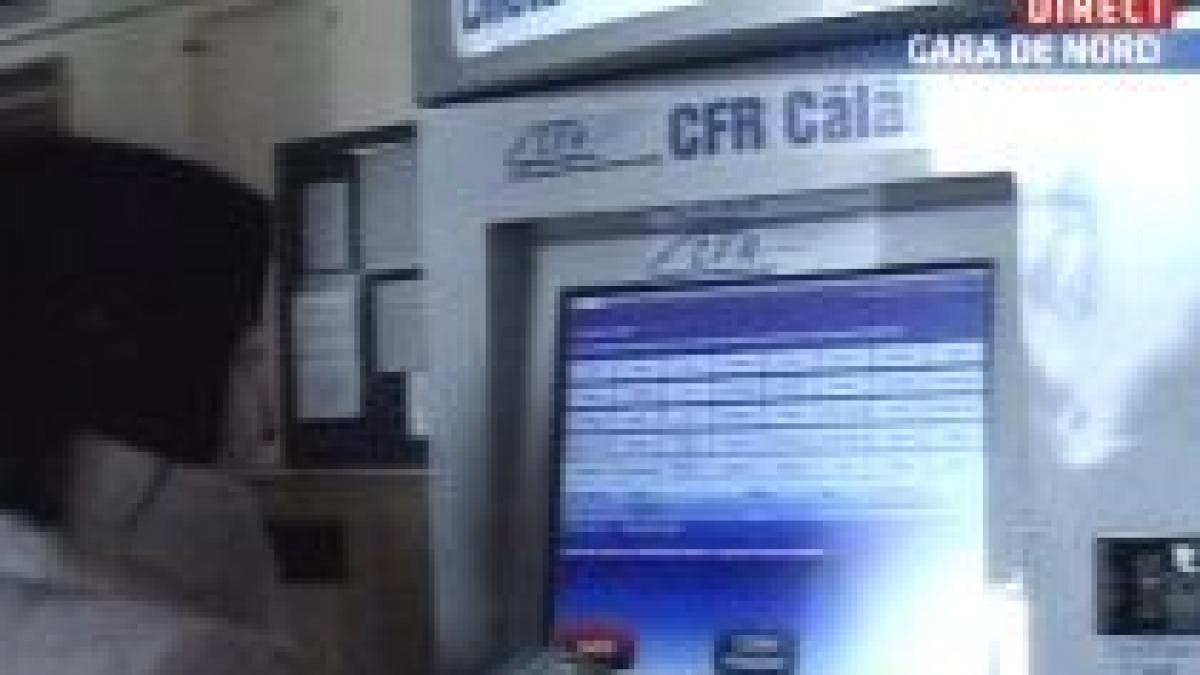 Automat pentru achiziţionarea biletelor de călătorie în Gara de Nord (VIDEO)