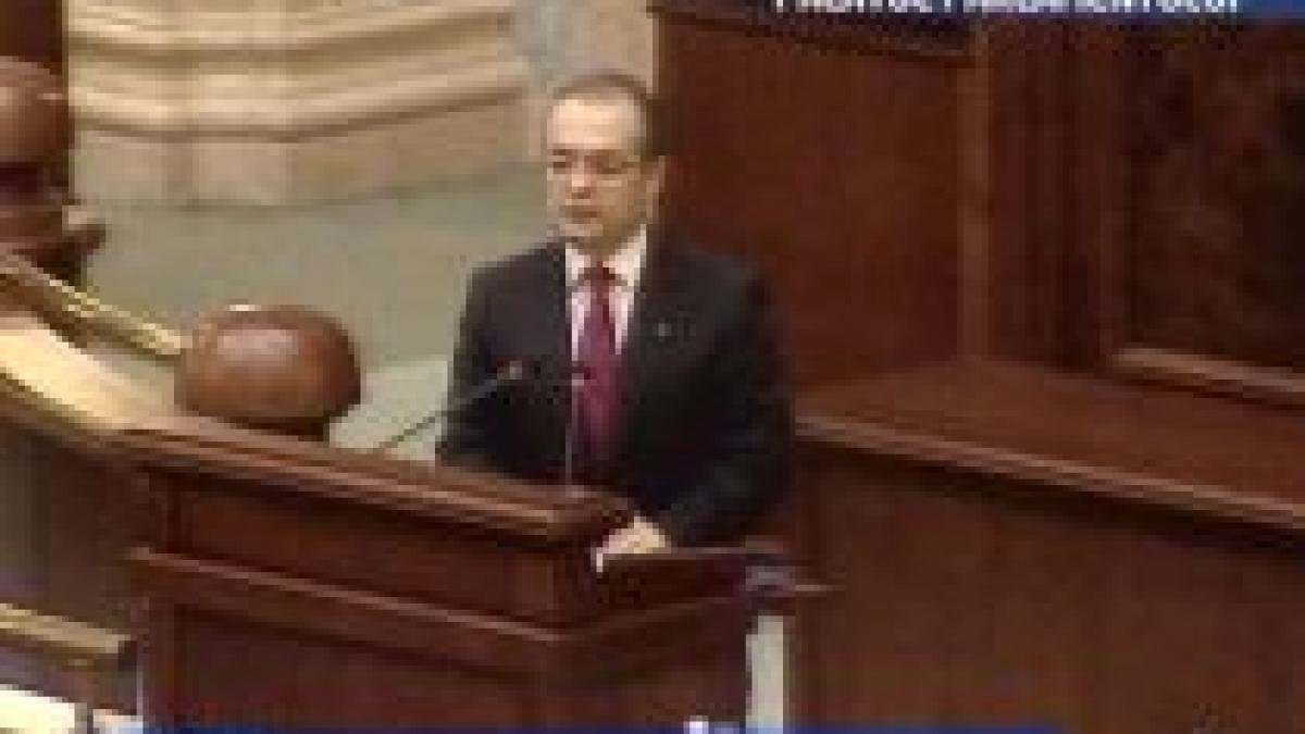 Boc: Legea reponsabilităţii fiscale ar trebui adoptată până la sfârşitul lunii martie (VIDEO)