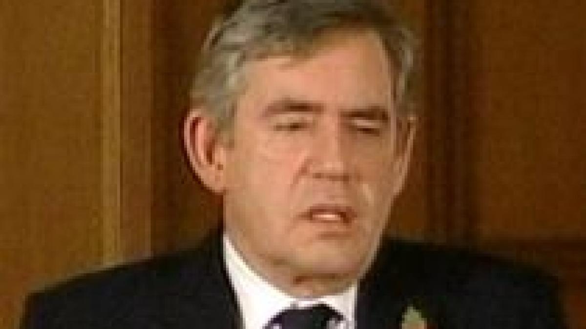 Premierul Gordon Brown a plâns în timpul unui interviu televizat