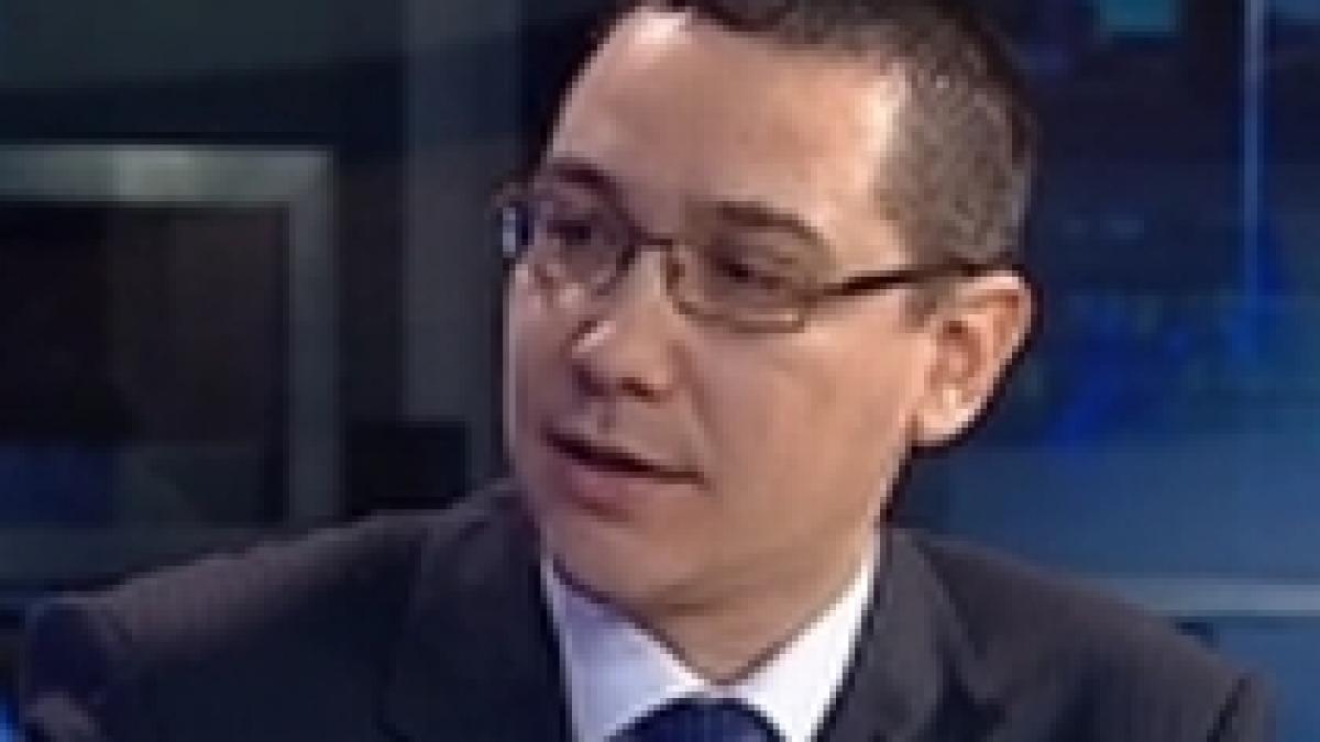 Ponta: Nu am vrut să candidez împotriva lui Năstase din principiu. Acum e nevoie de o alternativă (VIDEO)