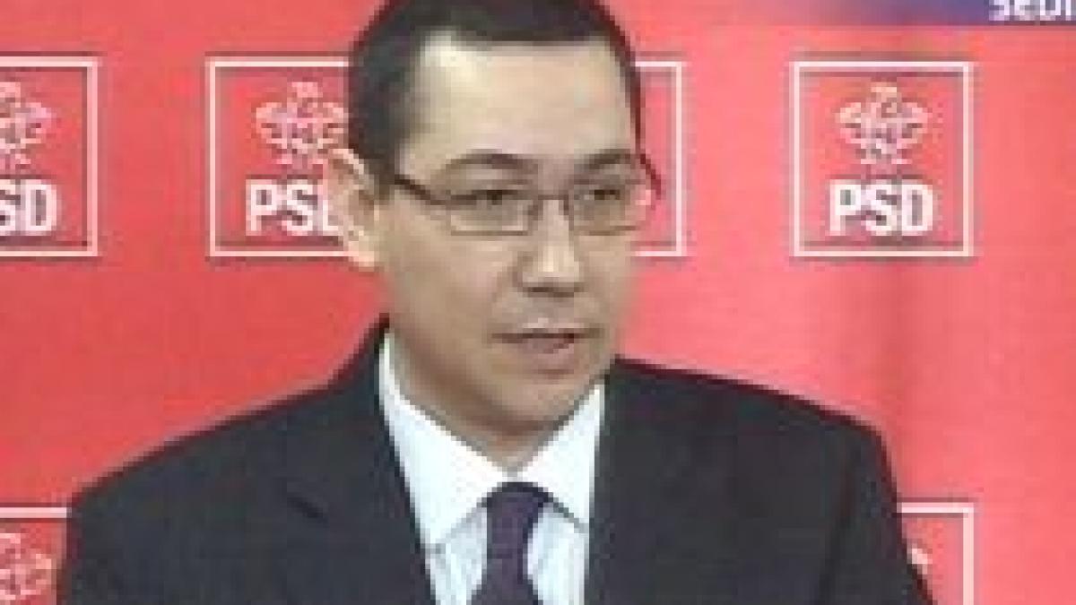 Ponta: Colaborăm cu PNL pentru stoparea abuzurilor puterii. În rest, avem puţine lucruri comune