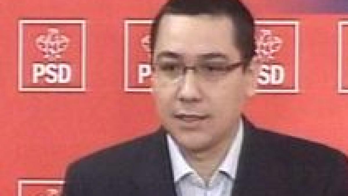 Ponta: PSD nu poate susţine legile de care este ataşat Marian Sârbu (VIDEO)