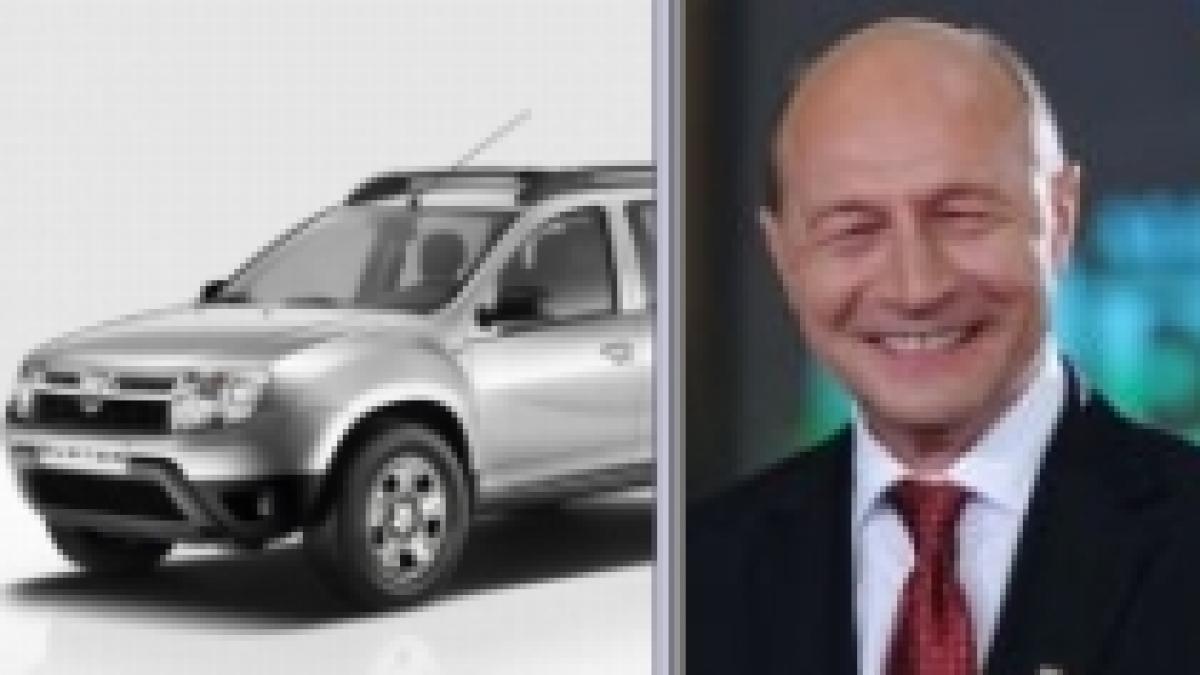 Traian Băsescu va intra în posesia primului model Dacia Duster (VIDEO)