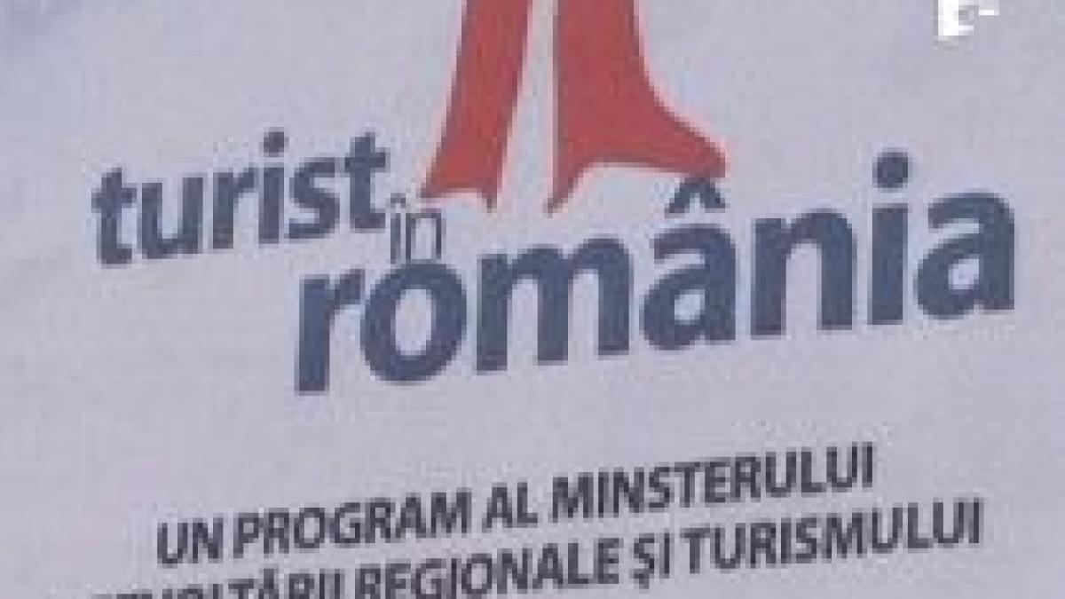 Afişe tipărite greşit în Neamţ: "Turist în România. Un program al MINSTERULUI dezvoltării regionale şi turismului"