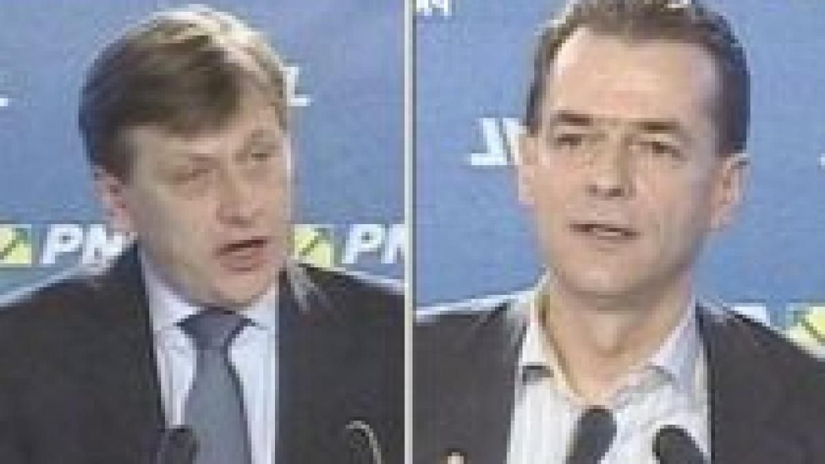 Bătălia se dă în doi. Antonescu şi Orban, singurii candidaţi la şefia PNL