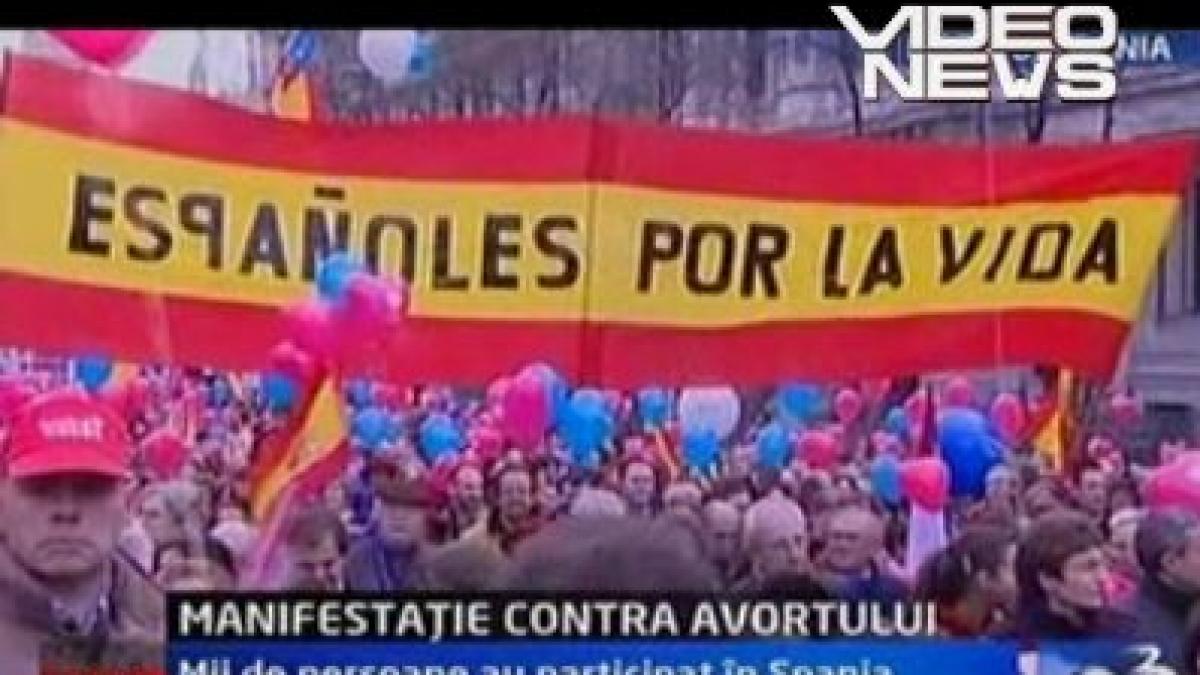 Madrid: Protest faţă de adoptarea noii legi a avorturilor