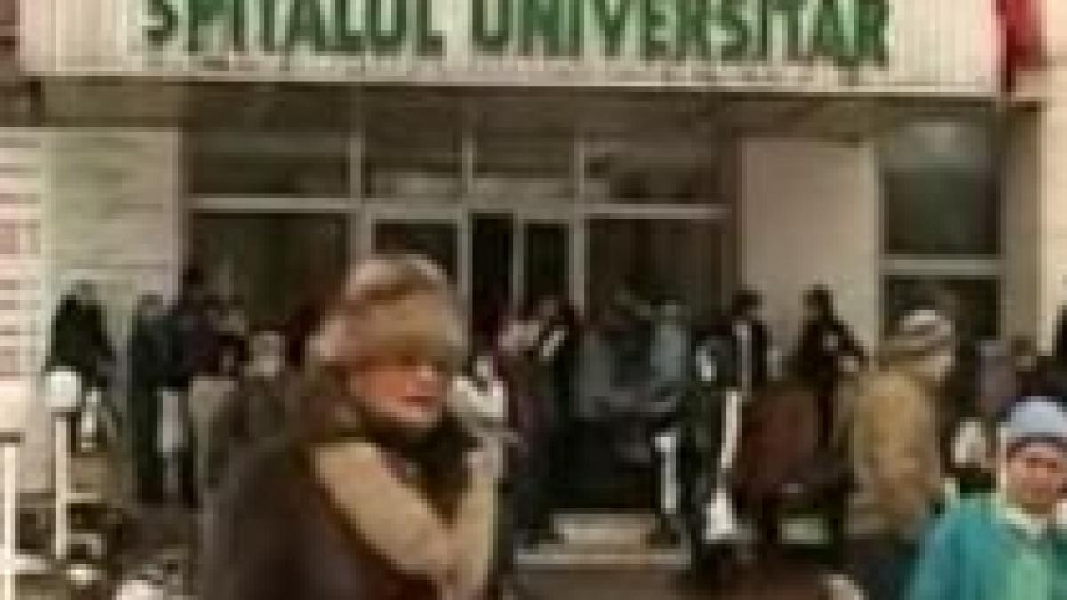 Alarmă falsă cu bombă la Spitalul Universitar din Bucureşti (VIDEO)