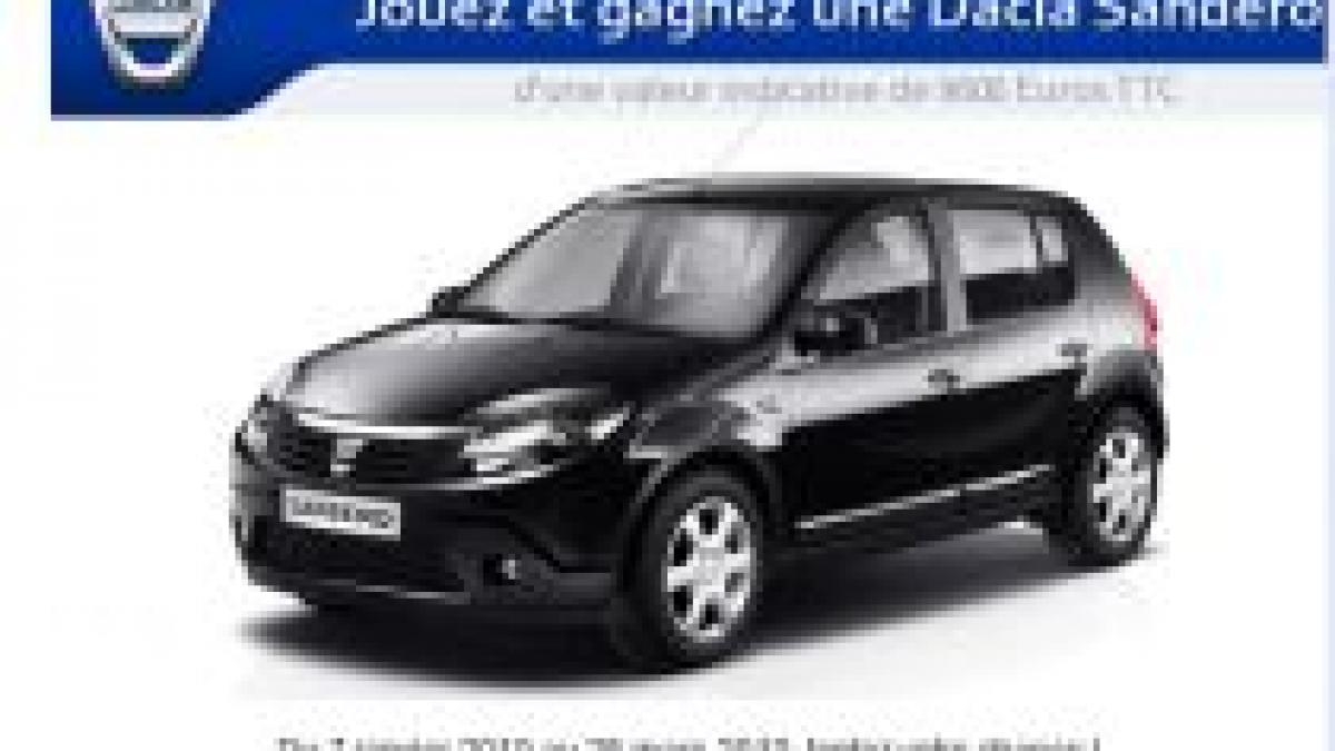 Dacia Sandero, premiul francezilor la jocurile de noroc