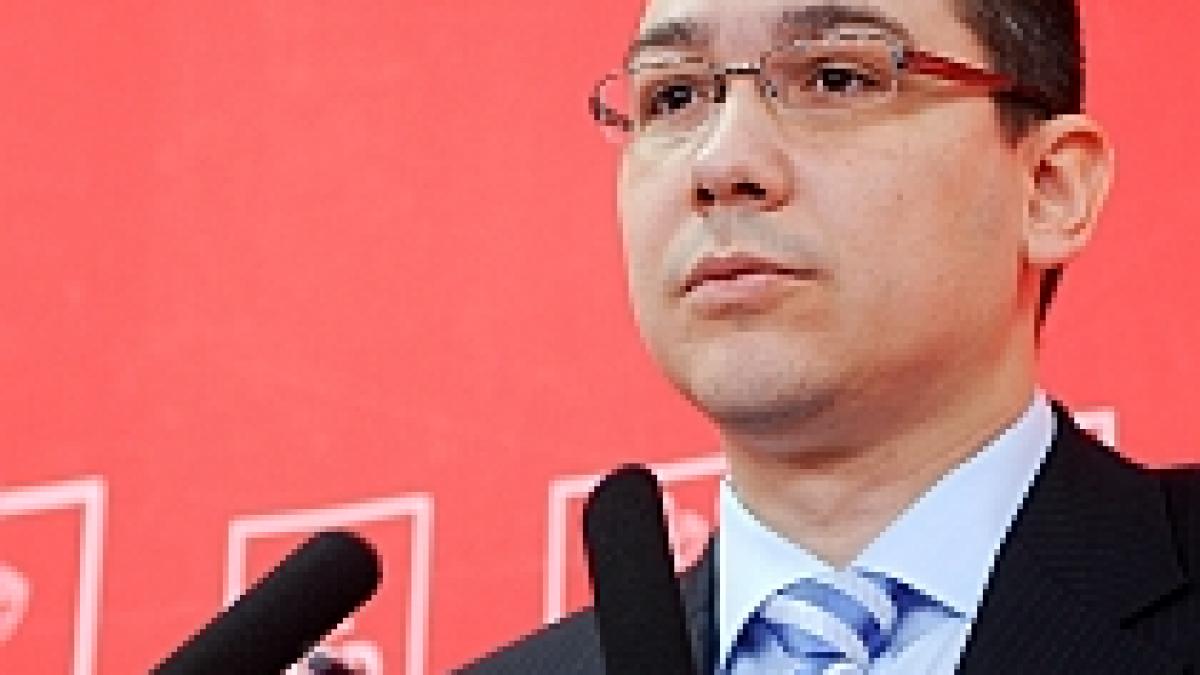 Ponta: Mai trebuie câţiva parlamentari cu probleme la DNA pentru adoptarea revizuirii Constituţiei
