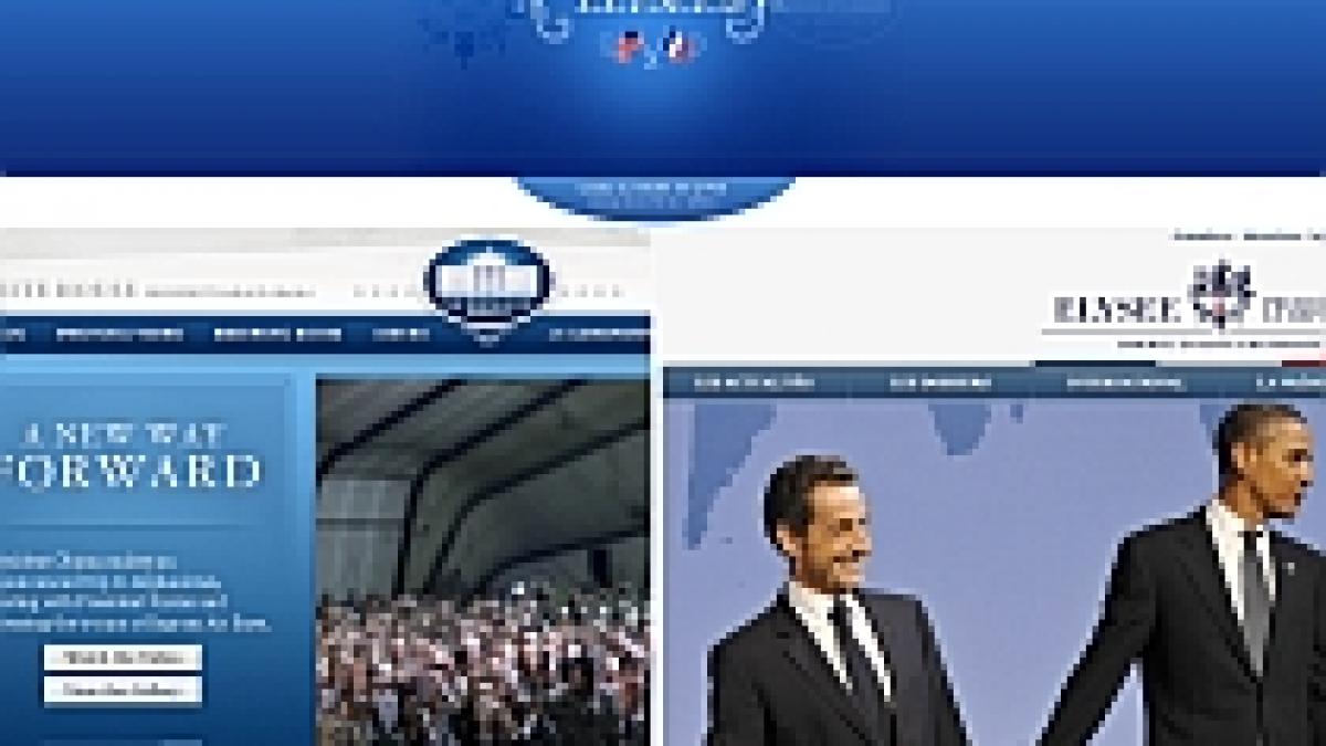 Sarkozy, batjocorit pentru un site copiat după cel al Casei Albe