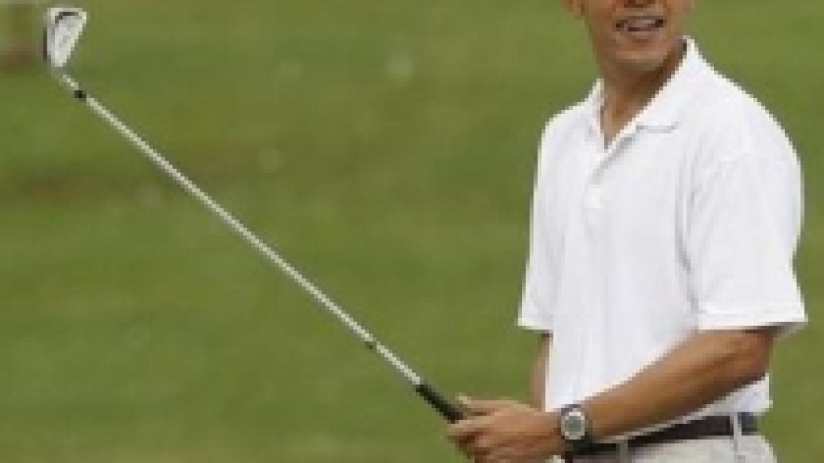 Barack Obama a jucat golf în ziua înmormântării preşedintelui polonez