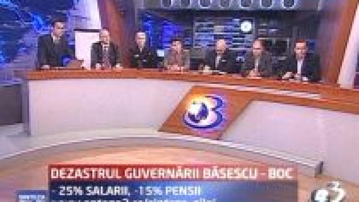 Sinteza Zilei: Măcelul lui Băsescu. -25% salarii, -15% pensii