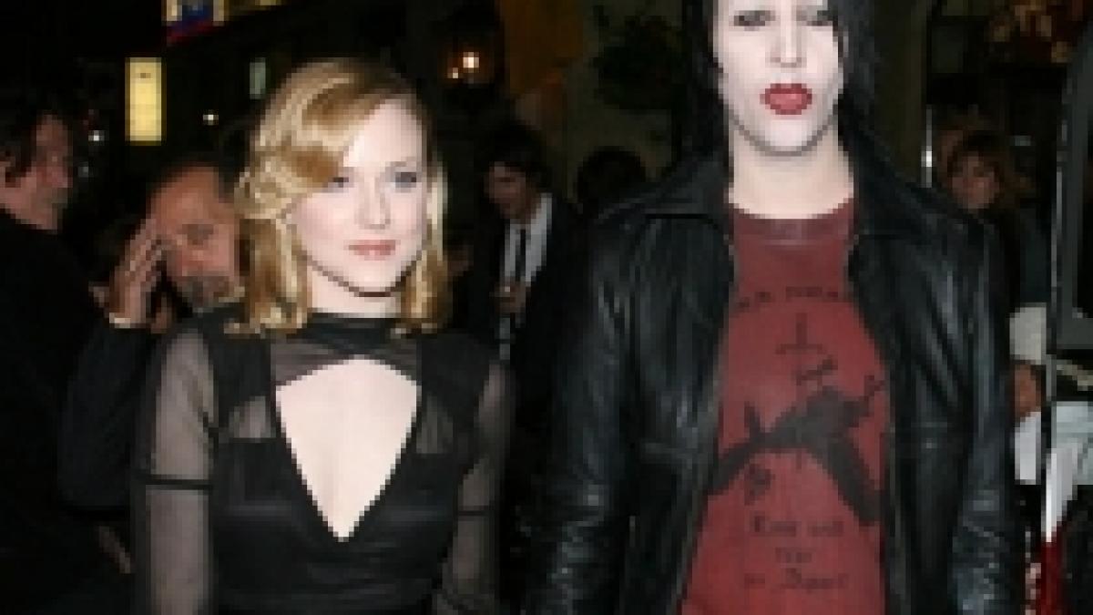 Marilyn Manson va juca alături de logodnica sa, Evan Rachel Wood, în filmul horror "Splatter Sisters"