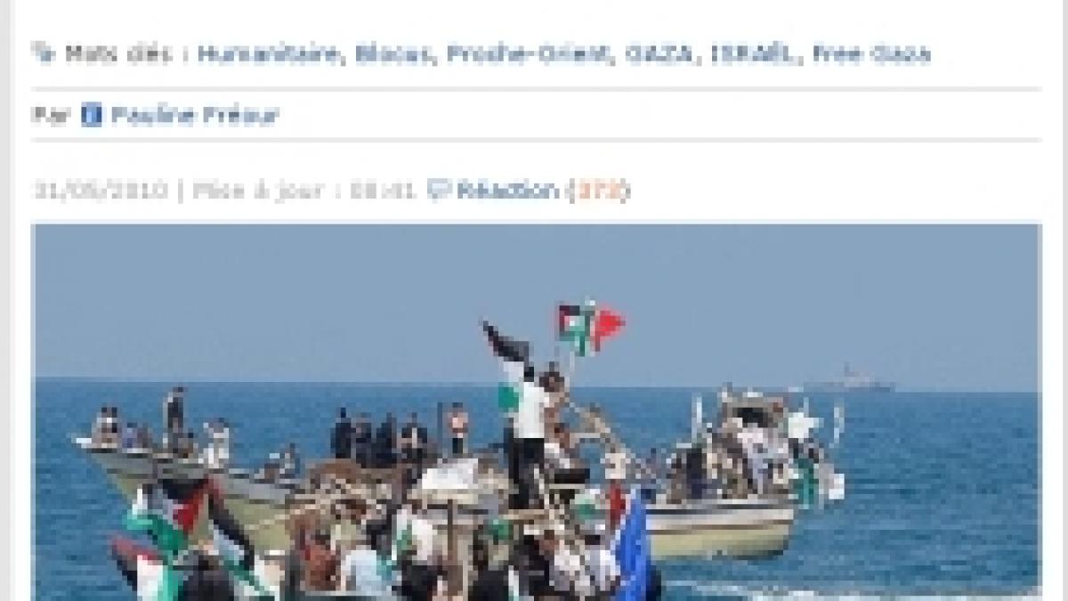 Zece morţi, după ce israelienii au atacat flotila propalestiniană care transporta ajutoare în Faşia Gaza