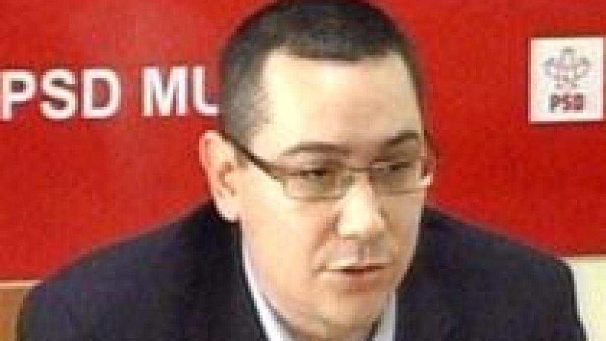 Ponta: Remanierea e o "păcăleală pentru UNPR" ca să voteze contra moţiunii de cenzură (VIDEO)
 