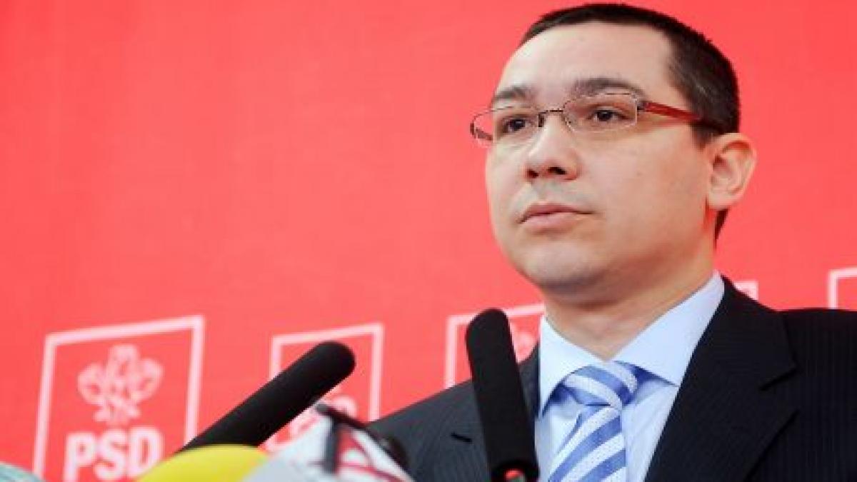 Ponta: PSD vot cu bilele la vedere pentru moţiunea de cenzură, sprijin pentru Meleşcanu la CCR