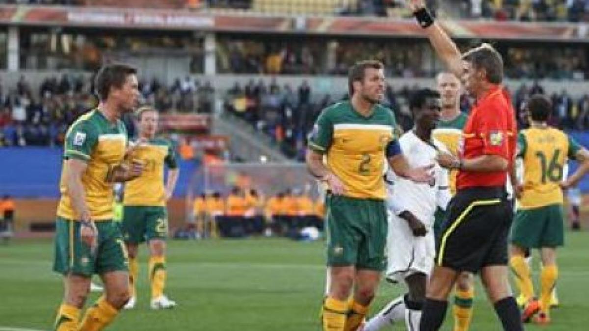 Australia - Ghana 1-1. "Stelele negre" joacă 65 de minute în superioritate, dar nu profită