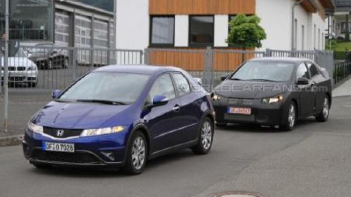 Honda Civic 2012, fotografiată pentru prima oară la teste