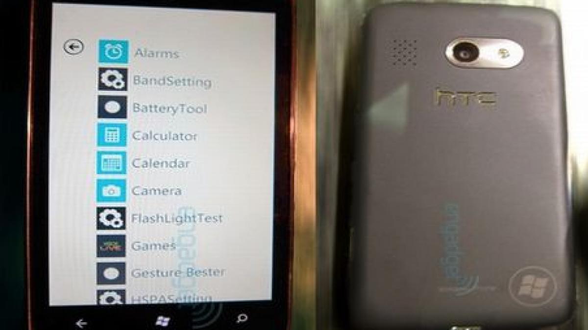 HTC cu SO Windows 7, în imagini "scăpate" pe net