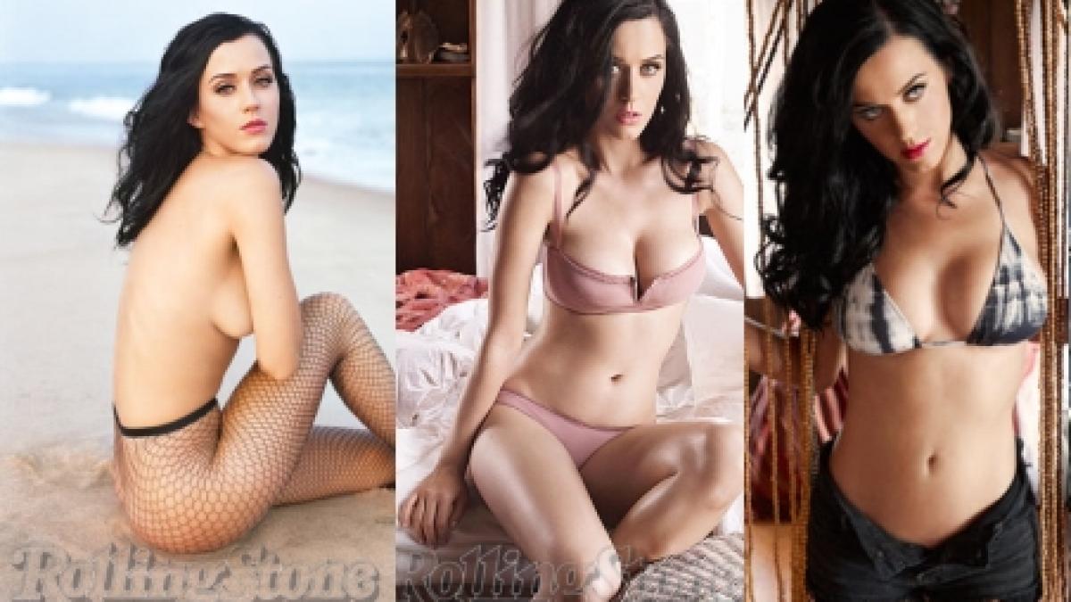 Katy Perry a pozat topless pentru revista Rolling Stone