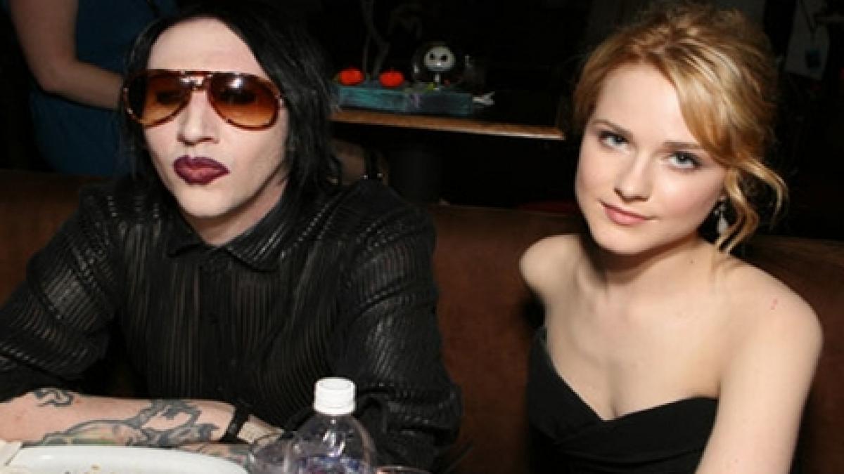 Marilyn Manson şi logodnica sa, actriţa Evan Rachel Wood, s-au despărţit