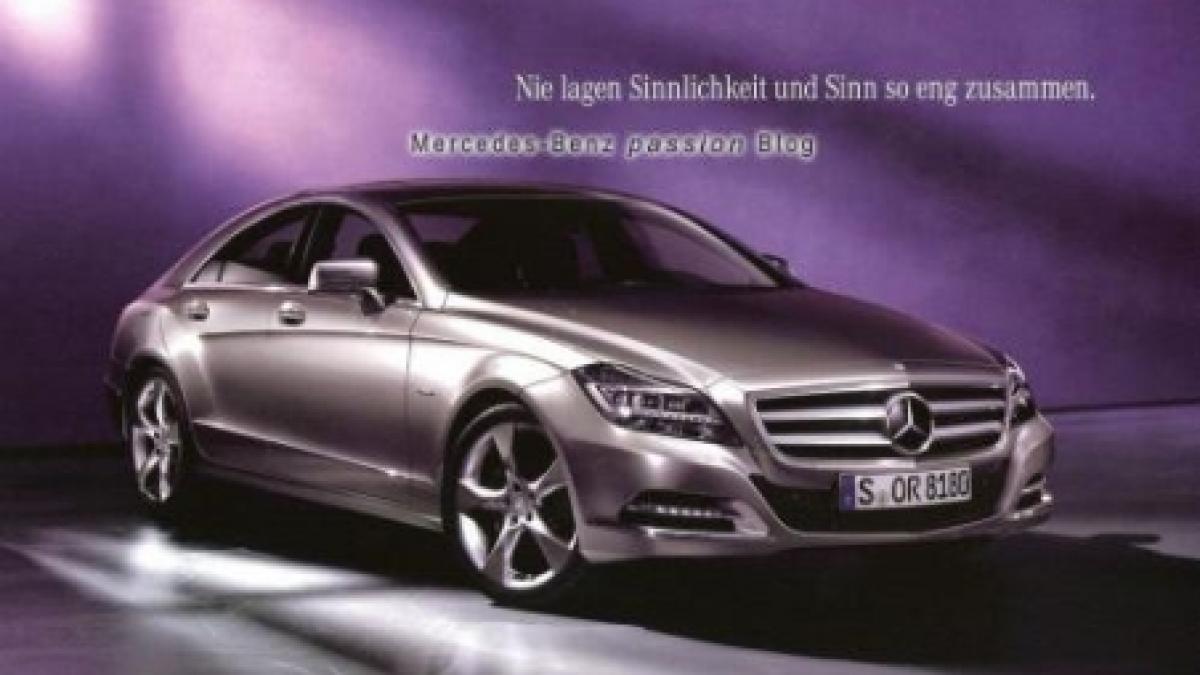 Noul Mercedes CLS, în imagini care provin dintr-o broşură publicitară (FOTO)