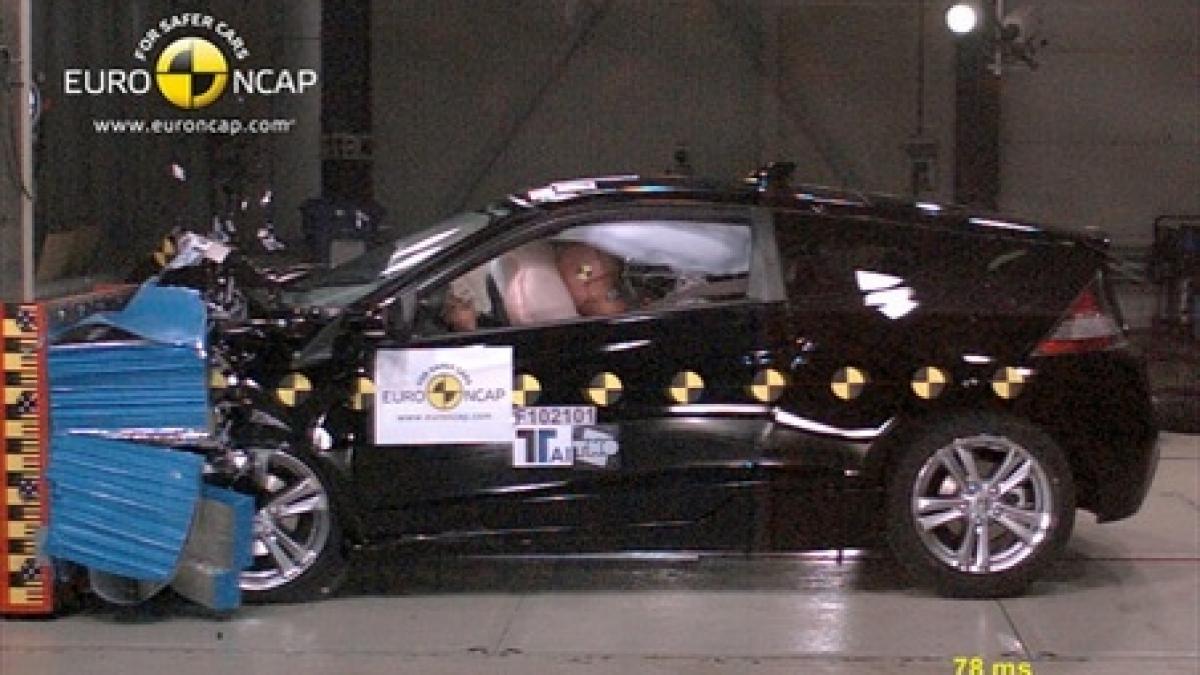 Honda CR-Z a primit punctajul maxim la testele Euro NCAP (VIDEO)