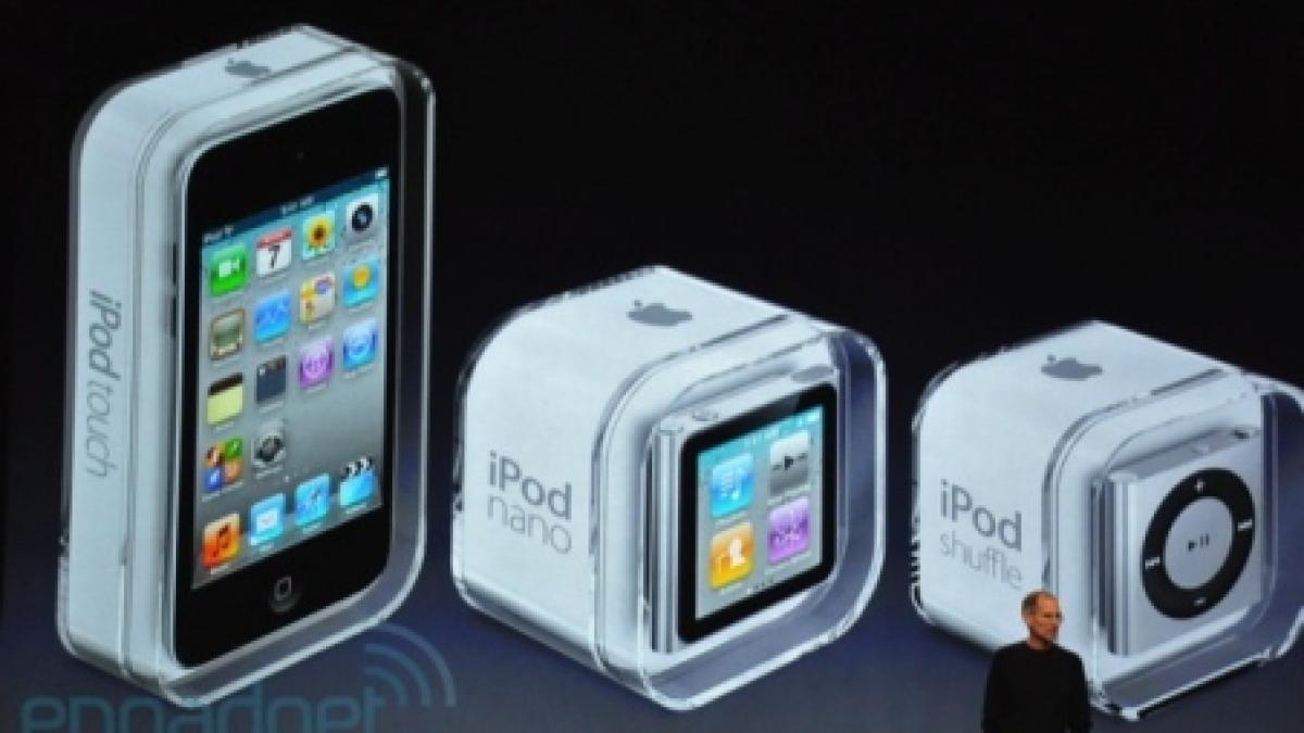 Apple anunţă noile iPod Touch, iPod nano, iPod shuffle şi Apple TV (FOTO)