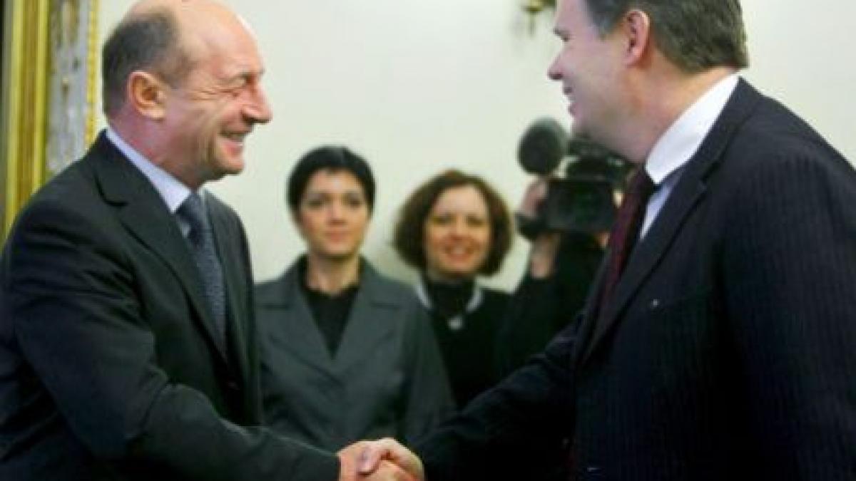 Traian Băsescu se întâlneşte cu Jeffrey Franks, la Palatul Cotroceni