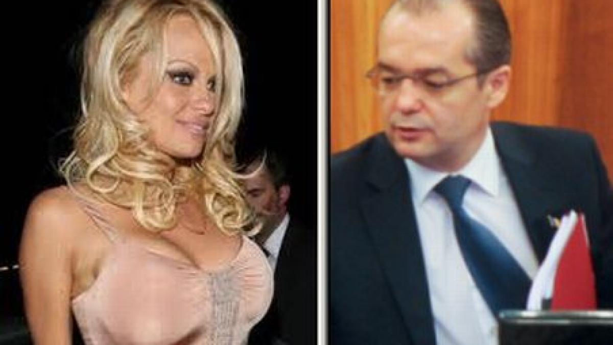 Ce i-ar fi putut spune Pamela Anderson lui Emil Boc