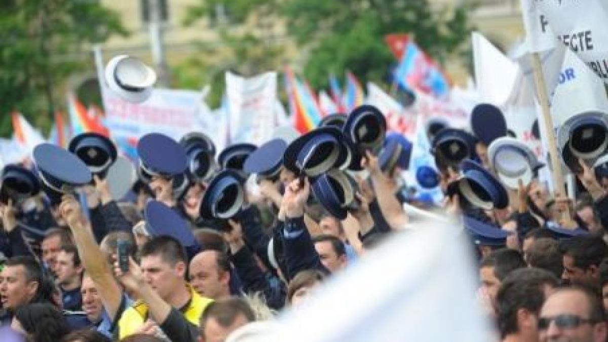 Poliţiştii declanşează cel mai amplu protest de până acum