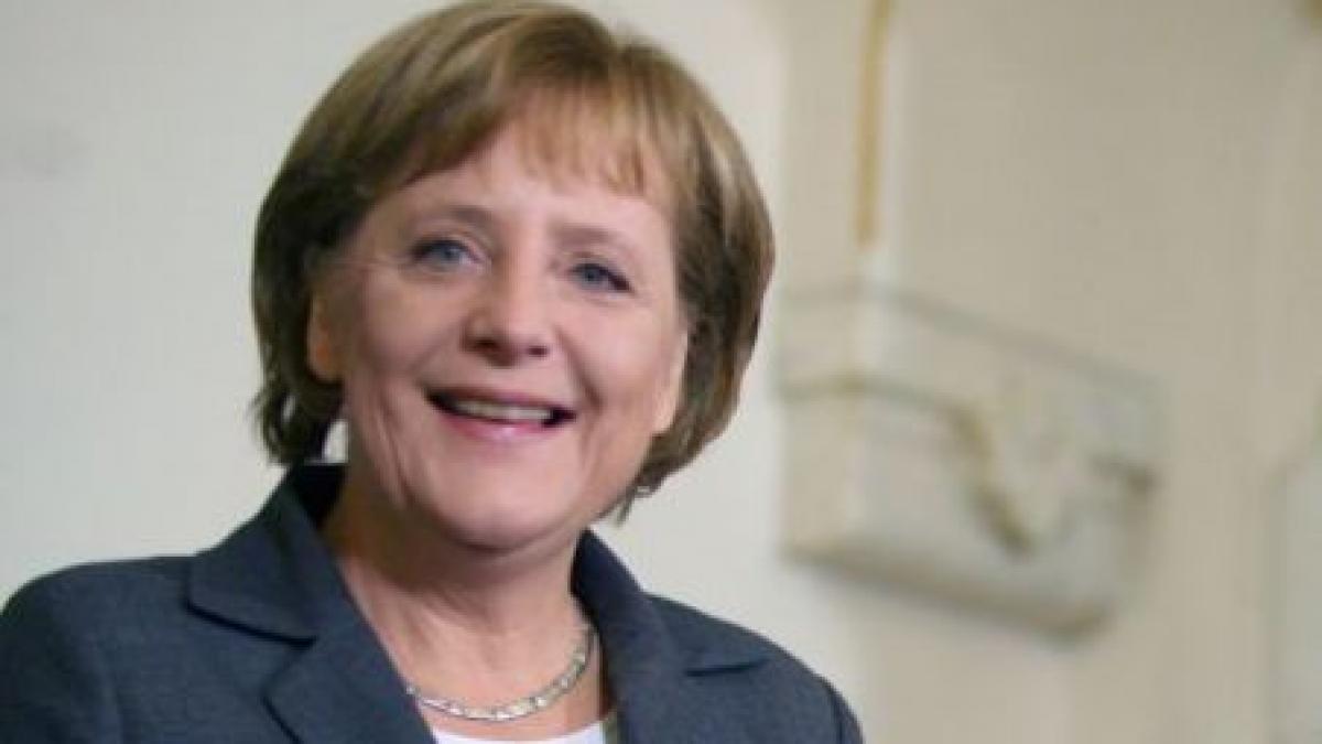 Cancelarul german Angela Merkel a ajuns în România