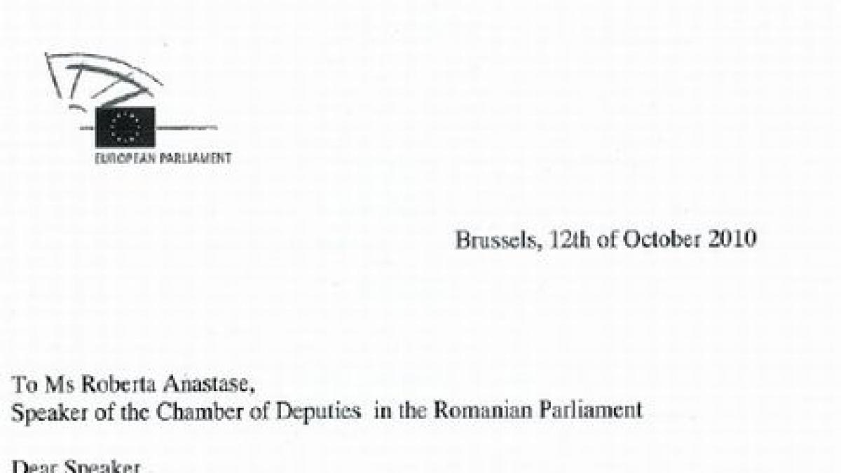 Lideri din PE au trimis o scrisoare lui Geoană şi Anastase privind referirile la presă din Strategia de Apărare