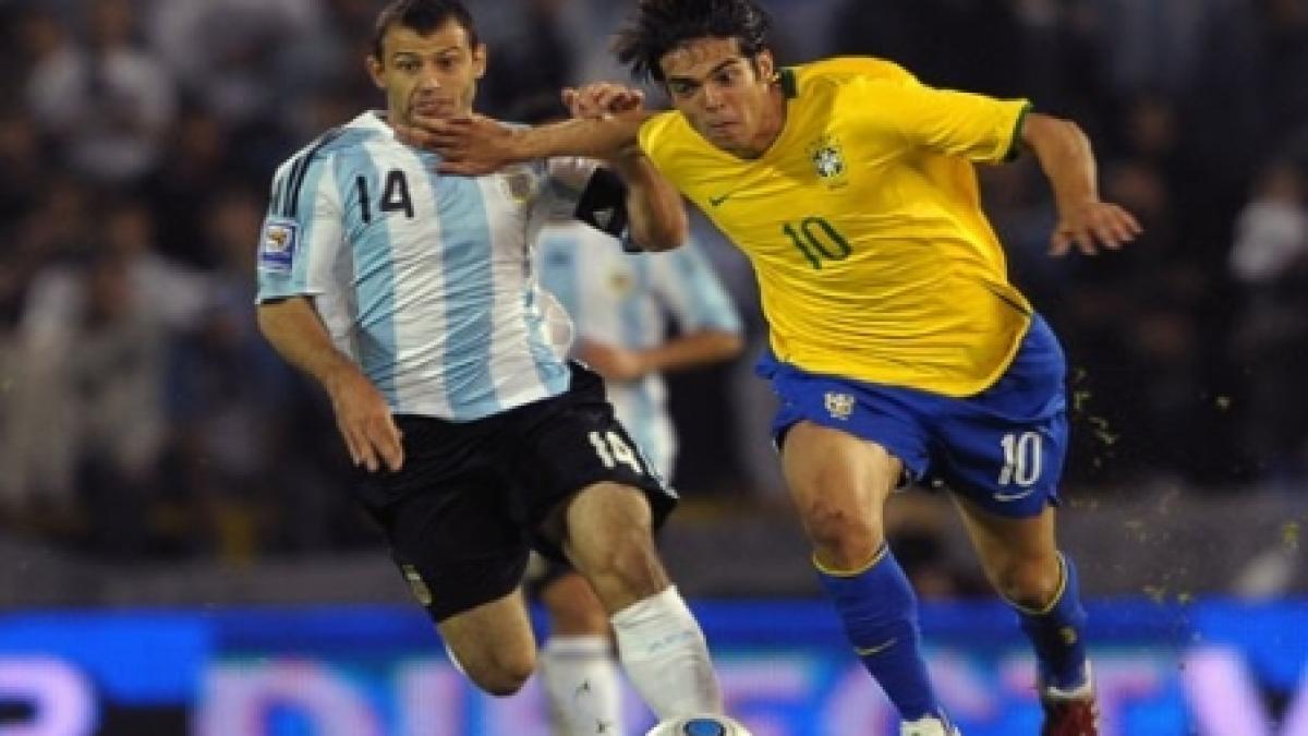 Argentina câştigă amicalul cu Brazilia, scor 1-0