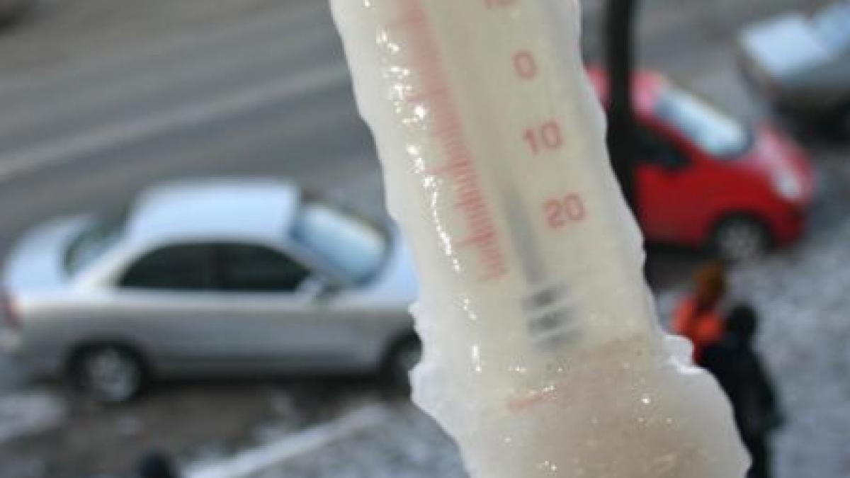 Cea mai scăzută temperatură a sezonului, -13 grade Celsius, înregistrată în Harghita