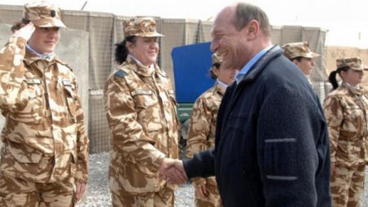 Traian Băsescu, în Afganistan: 2014 este un termen optimist pentru retragerea trupelor NATO