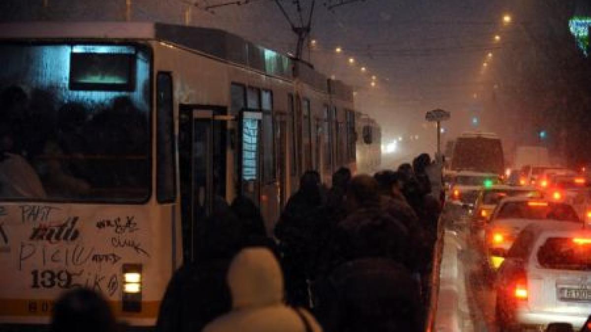 Circulaţia tramvaielor 41, blocată în zona Ciurel din Capitală