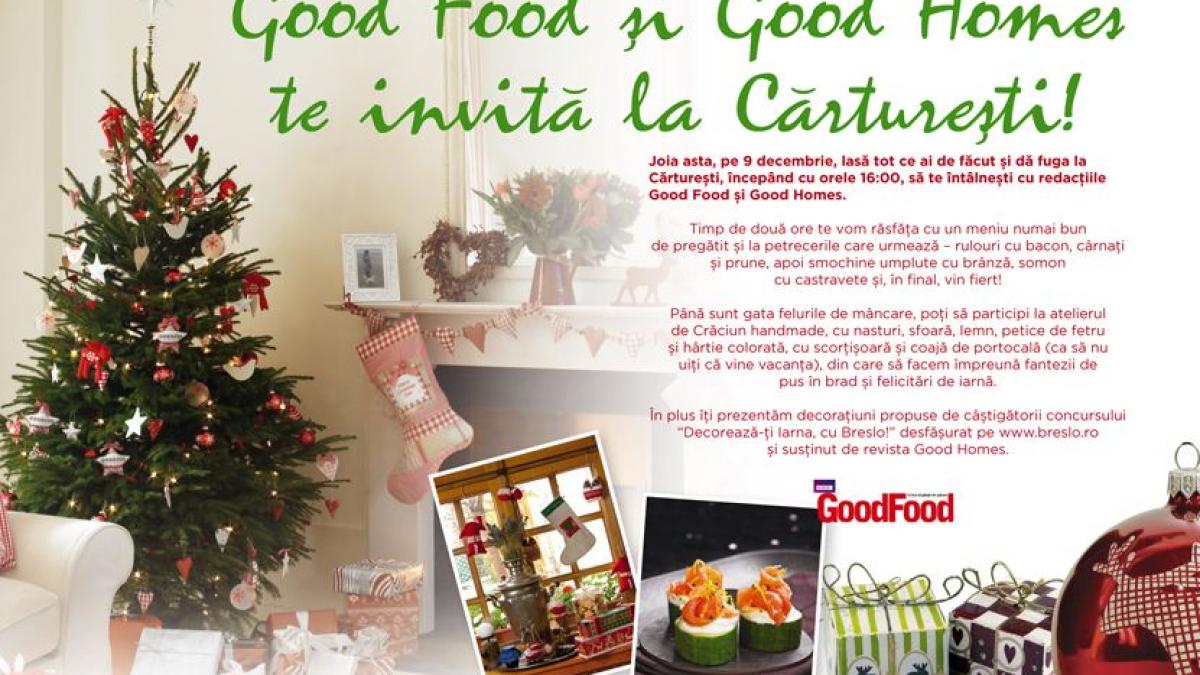 Good Food şi Good Homes te invită la Cărtureşti!