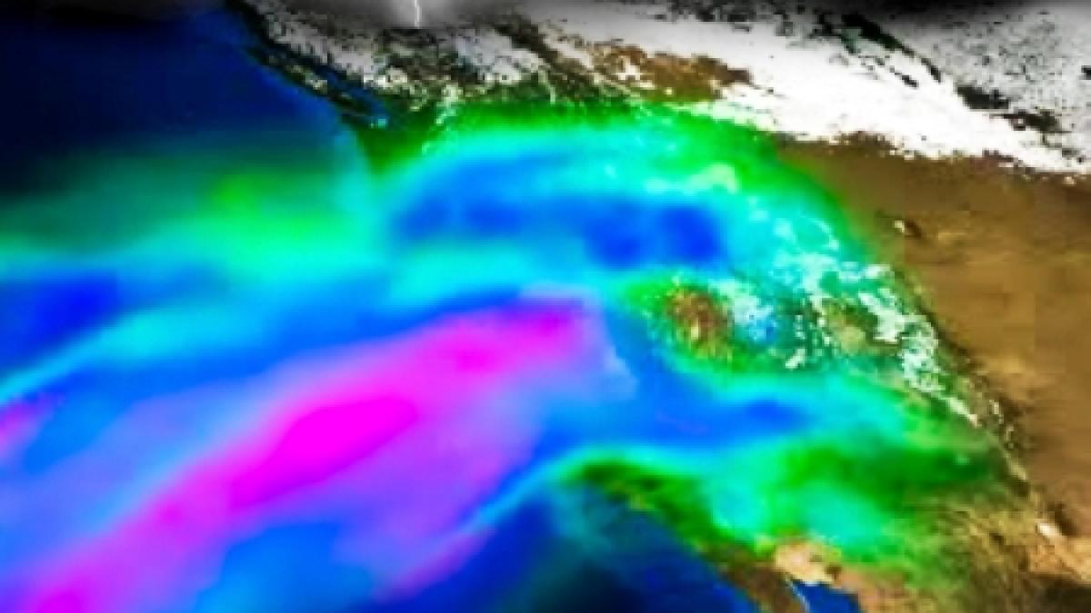 O superfurtună ar putea lovi California: Un sfert din teritoriul statului american, sub ape