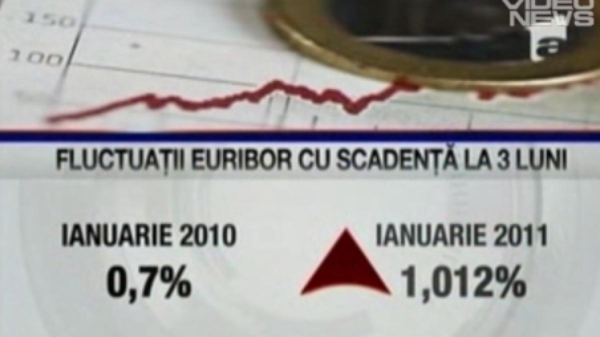 Lovituri pentru românii cu credite în euro: Leul s-a depreciat, iar dobânzile Euribor cresc