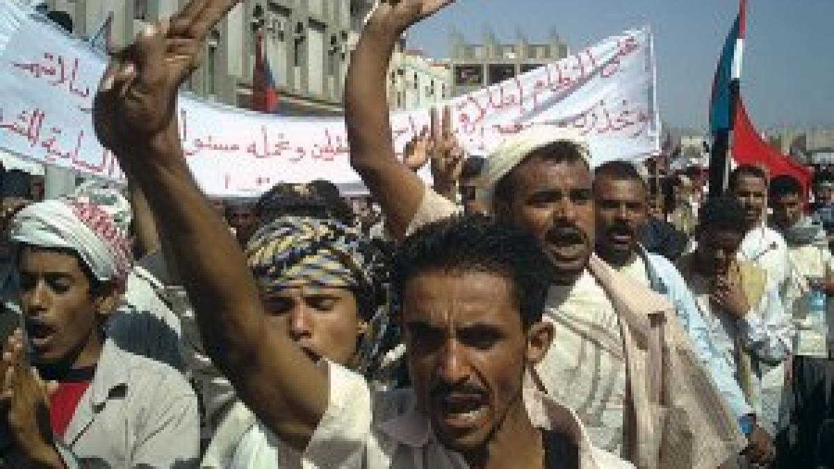 Proteste antiguvernamentale în Yemen, inspirate de cele din Tunisia