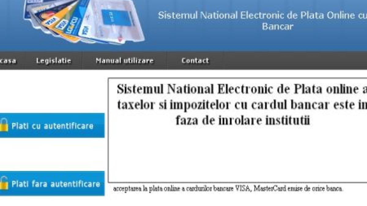 Guvernul vrea să perceapă un comision pentru plata online a taxelor 