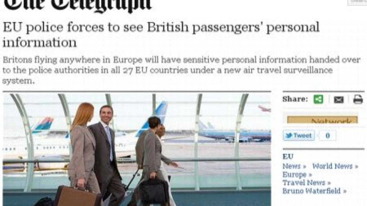 The Telegraph: Britanicii se tem că datele lor personale vor ajunge pe mâna poliţiştilor români corupţi