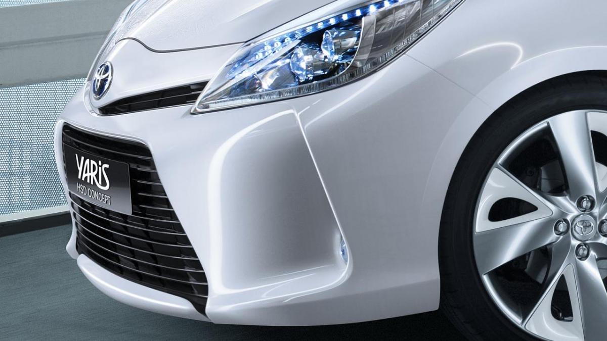 Toyota Yaris Hybrid Synergy Drive Concept, prezentat într-o imagine teaser