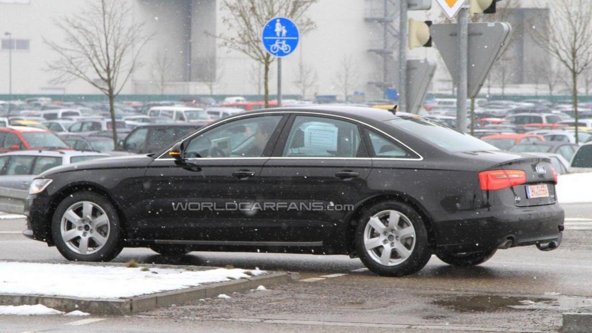 Audi A6 Hybrid 2012, fotografiat pentru prima oară pe un drum public