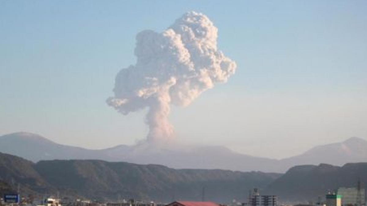 Erupţie de mică amploare a unui vulcan din sud-vestul Japoniei 