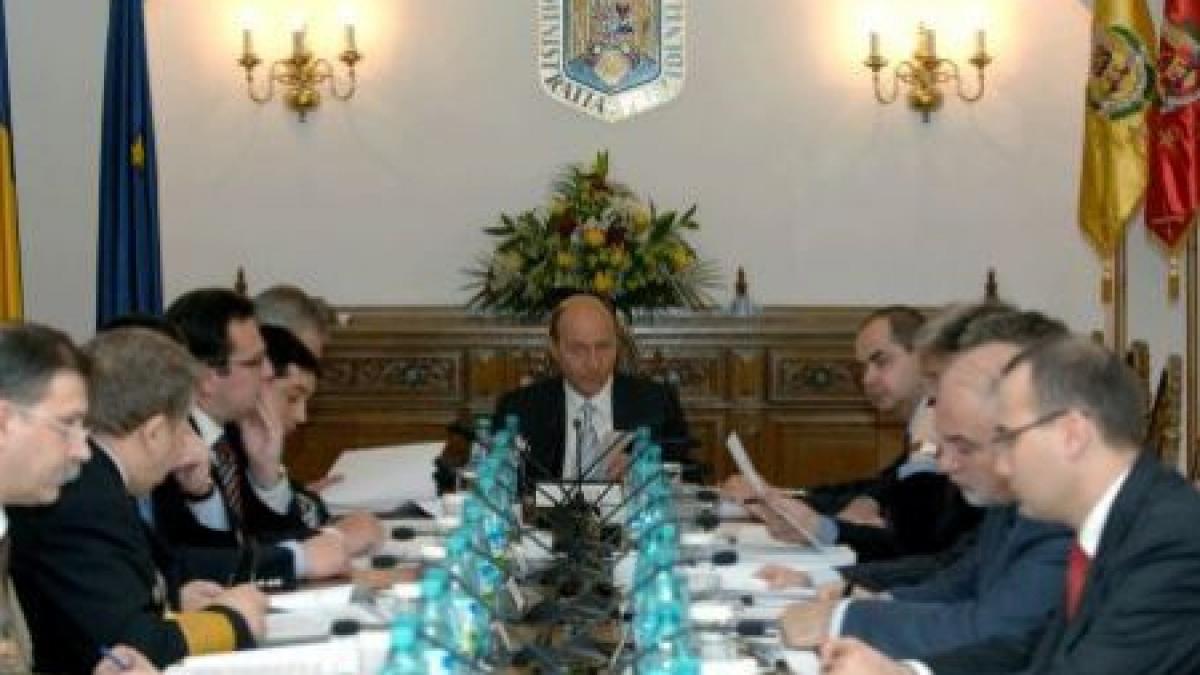  Traian Băsescu a convocat o şedinţă a CSAT la ora 18.00 