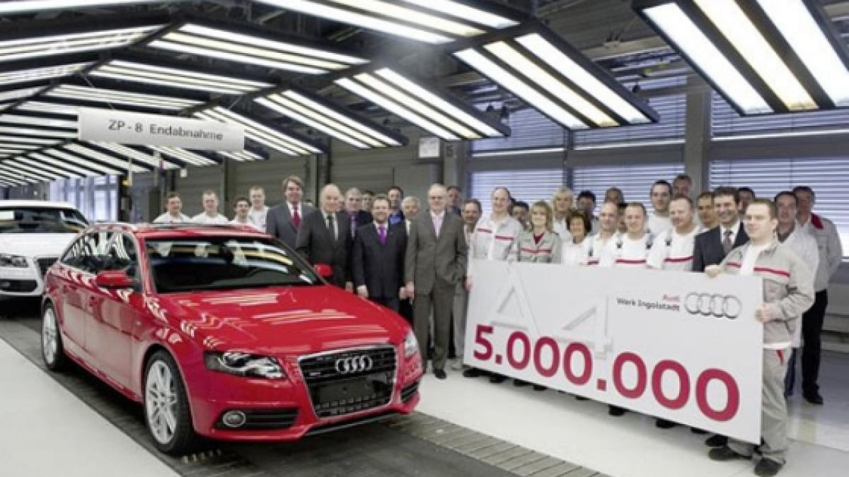 Audi A4 cu numărul 5.000.000