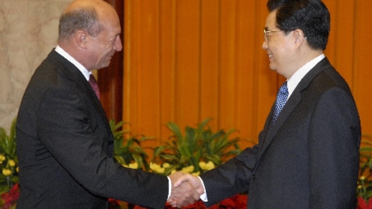 Băsescu vrea mai multe exporturi către China